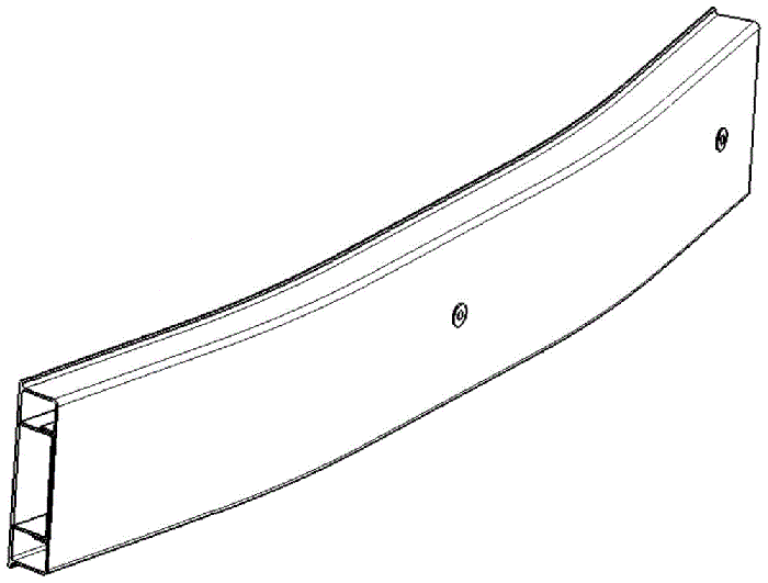 鋁型材定制開(kāi)模汽車保險(xiǎn)杠防撞梁鋁型材