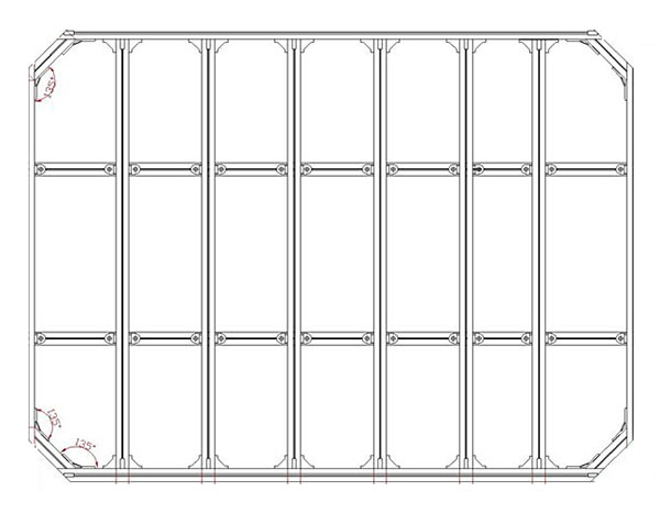 鋁型材定制開(kāi)模汽車(chē)頂棚行李支架鋁型材