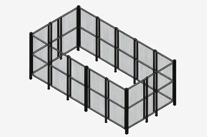 鋁型材定制開(kāi)模工業(yè)圍欄鋁型材